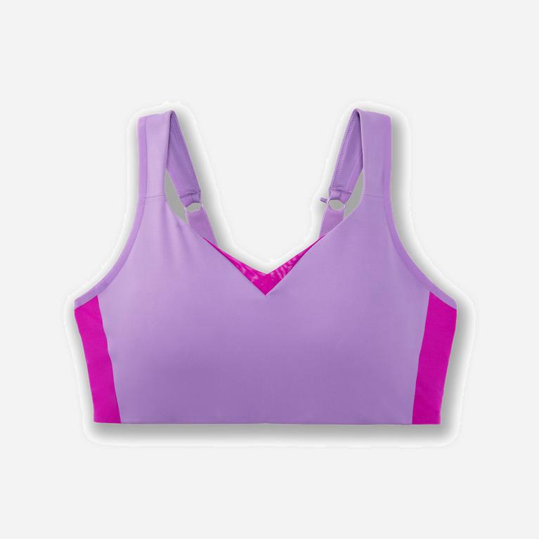 Brooks Drive Convertible Sutiã Esportivo Mulher Roxo (29367IGOC)